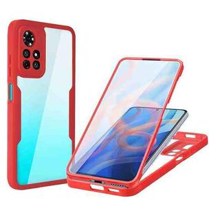 For Xiaomi Redmi Note 11 5G China Acrylic + TPU 360 Degrees Full Coverage Shockproof Phone Case(Red)