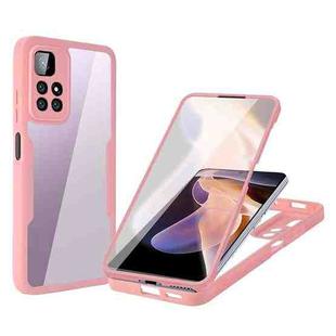 For Xiaomi Redmi Note 11 Pro / Note 11 Pro+ Acrylic + TPU 360 Degrees Full Coverage Shockproof Phone Case(Pink)