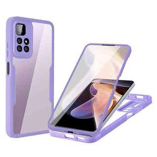 For Xiaomi Redmi Note 11 Pro Acrylic + TPU 360 Degrees Full Coverage Shockproof Phone Case(Purple)