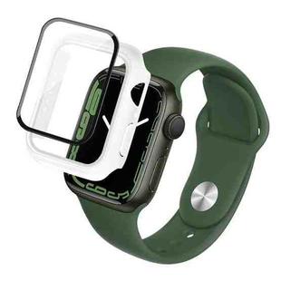 imak PC Case with Tempered Glass Film For Apple Watch Series 8 / 7 41mm(White)