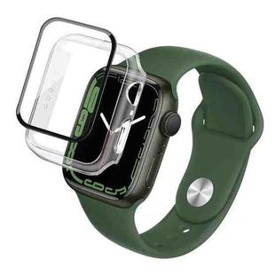 imak PC Case with Tempered Glass Film For Apple Watch Series 8 / 7 41mm(Transparent)