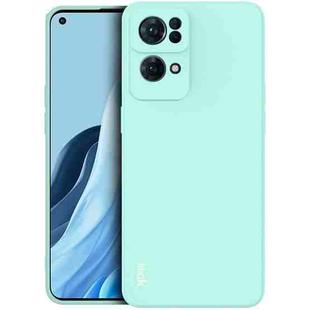 For OPPO Reno7 Pro 5G imak UC-4 Series Straight Edge TPU Soft Protective Case(Light Cyan)