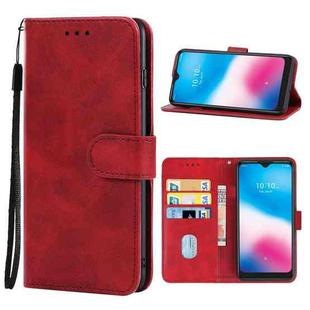 Leather Phone Case For Alcatel 3L 2020(Red)