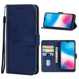 Leather Phone Case For Alcatel 3L 2020(Blue)