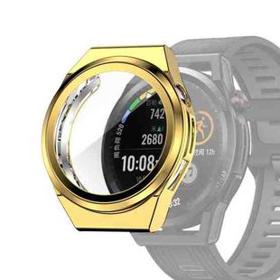 For Huawei Watch GT Runner Full Coverage TPU Electroplating Protective Case Cover(Gold)