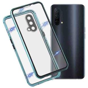 For OnePlus Nord CE 5G Full Cover Magnetic Metal Tempered Glass Phone Case(Green)