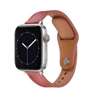 Nail Button Watch Band For Apple Watch Series 8&7 41mm / SE 2&6&SE&5&4 40mm / 3&2&1 38mm(Dark Red)
