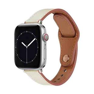 Nail Button Watch Band For Apple Watch Series 8&7 41mm / SE 2&6&SE&5&4 40mm / 3&2&1 38mm(Beige)