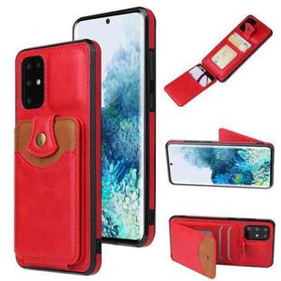 For Samsung Galaxy Note20 Soft Skin Leather Wallet Bag Phone Case(Red)