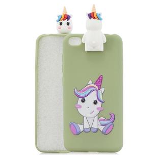 For Xiaomi Redmi GO Cartoon Shockproof TPU Protective Case with Holder(Unicorn)