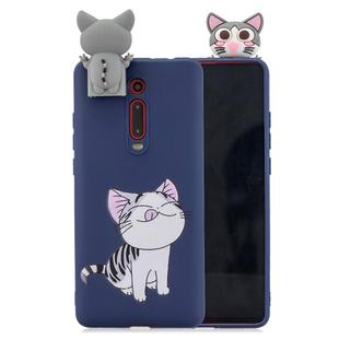 For Xiaomi Redmi K20 Cartoon Shockproof TPU Protective Case with Holder(Cat)