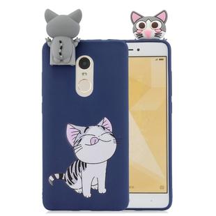 For Xiaomi Redmi Note 4 / 4X Cartoon Shockproof TPU Protective Case with Holder(Cat)