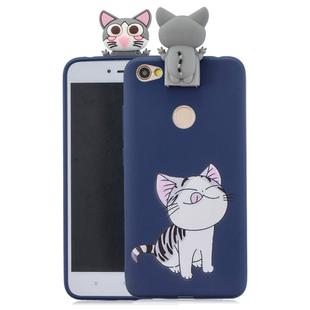 For Xiaomi Redmi Note 5A Cartoon Shockproof TPU Protective Case with Holder(Cat)