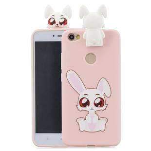 For Xiaomi Redmi Note 5A Cartoon Shockproof TPU Protective Case with Holder(Rabbit)