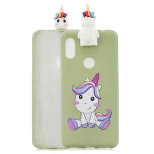 For Xiaomi Redmi Note 6 Pro Cartoon Shockproof TPU Protective Case with Holder(Unicorn)