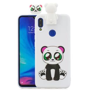 For Xiaomi Redmi Note 7 Cartoon Shockproof TPU Protective Case with Holder(Panda)