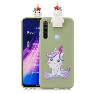 For Xiaomi Redmi Note 8 Cartoon Shockproof TPU Protective Case with Holder(Unicorn)