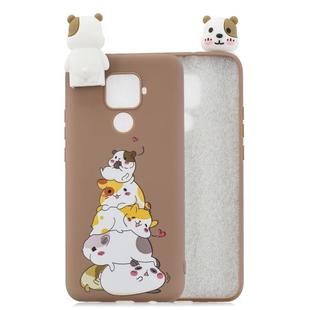For Huawei Mate 30 Lite Cartoon Shockproof TPU Protective Case with Holder(Hamsters)
