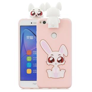 For Huawei P8 Lite(2017) Cartoon Shockproof TPU Protective Case with Holder(Rabbit)