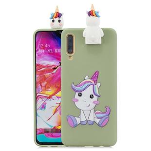 For Huawei P30 Cartoon Shockproof TPU Protective Case with Holder(Unicorn)