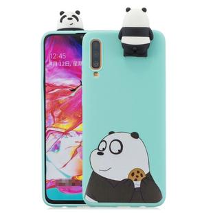 For Huawei P30 Cartoon Shockproof TPU Protective Case with Holder(Panda)