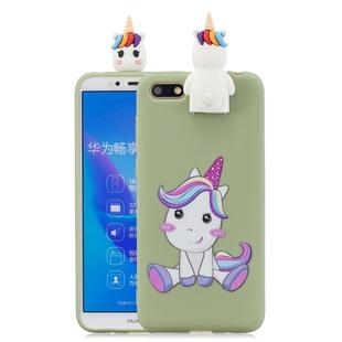 For Huawei Y5(2018) Cartoon Shockproof TPU Protective Case with Holder(Unicorn)