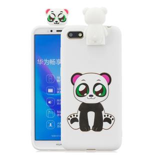 For Huawei Y5(2018) Cartoon Shockproof TPU Protective Case with Holder(Panda)