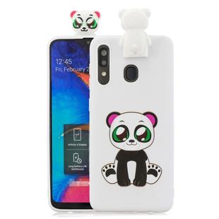For Huawei Y7(2019) Cartoon Shockproof TPU Protective Case with Holder(Panda)