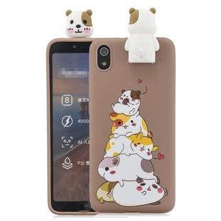 For Huawei Enjoy 8s Cartoon Shockproof TPU Protective Case with Holder(Hamsters)