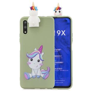 For Huawei Honor 9X Cartoon Shockproof TPU Protective Case with Holder(Unicorn)