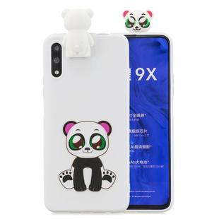 For Huawei Honor 9X Cartoon Shockproof TPU Protective Case with Holder(Panda)