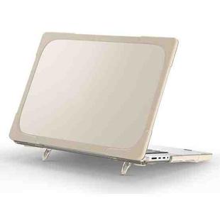 TPU + PC Two Color Laptop Protective Case For MacBook Pro 14.2 inch A2442 2021(Khaki)