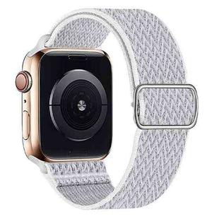 W Texture Nylon Strap For Apple Watch Series 8&7 41mm / SE 2&6&SE&5&4 40mm / 3&2&1 38mm(Seashell)