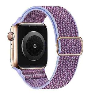 W Texture Nylon Strap For Apple Watch Ultra 49mm / Series 8&7 45mm / SE 2&6&SE&5&4 44mm / 3&2&1 42mm(Purple)