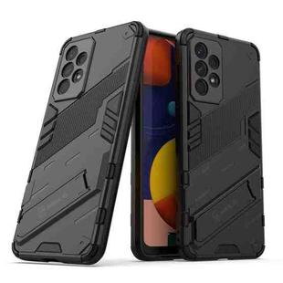 For Samsung Galaxy A33 5G Punk Armor 2 in 1 PC + TPU Shockproof Phone Case with Invisible Holder(Black)