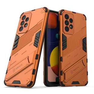 For Samsung Galaxy A33 5G Punk Armor 2 in 1 PC + TPU Shockproof Phone Case with Invisible Holder(Orange)