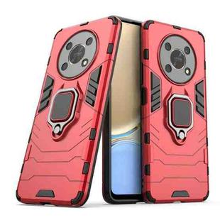 For Honor X30 5G Shockproof PC + TPU Phone Case with Magnetic Ring Holder(Red)