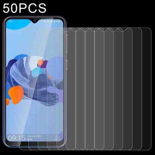 50 PCS 0.26mm 9H 2.5D Tempered Glass Film For Oukitel C19 Pro