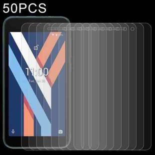 50 PCS 0.26mm 9H 2.5D Tempered Glass Film For Wiko Y52