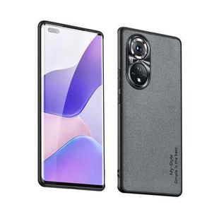 For Huawei nova 9 Suede Leather Phone Case(Grey)