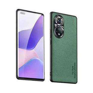 For Huawei nova 9 Suede Leather Phone Case(Matcha Green)