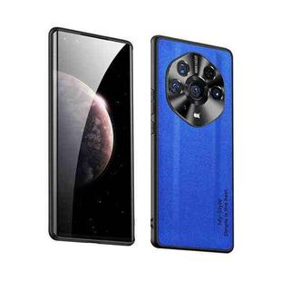 For Honor Magic3 Pro+ Suede Leather Phone Case(Blue)