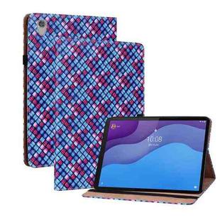 For Lenovo Tab M10 HD Gen 2 TB-X306X Color Weave Leather Tablet Case with Holder(Blue)