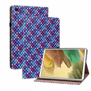 For Samsung Galaxy Tab A7 Lite T220 8.4 Color Weave Leather Tablet Case with Holder(Blue)