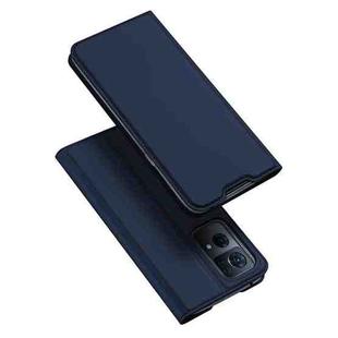 For OPPO Reno7 5G DUX DUCIS Skin Pro Series Flip Leather Phone Case(Blue)