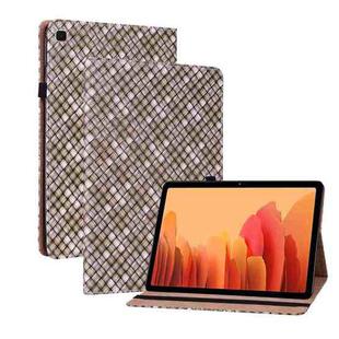 For Samsung Galaxy Tab A7 10.4 2020 Color Weave Smart Leather Tablet Case(Brown)