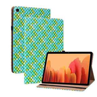 For Samsung Galaxy Tab A7 10.4 2020 Color Weave Smart Leather Tablet Case(Green)