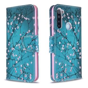 For Xiaomi Redmi 8T Colored Drawing Pattern Horizontal Flip Leather Case with Holder & Card Slots & Wallet(Plum Blossom)