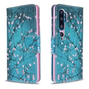 For Xiaomi CC9 Pro / Note 10 / Note 10 Pro Colored Drawing Pattern Horizontal Flip Leather Case with Holder & Card Slots & Wallet(Plum Blossom)