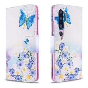 For Xiaomi CC9 Pro / Note 10 / Note 10 Pro Colored Drawing Pattern Horizontal Flip Leather Case with Holder & Card Slots & Wallet(Pansy)